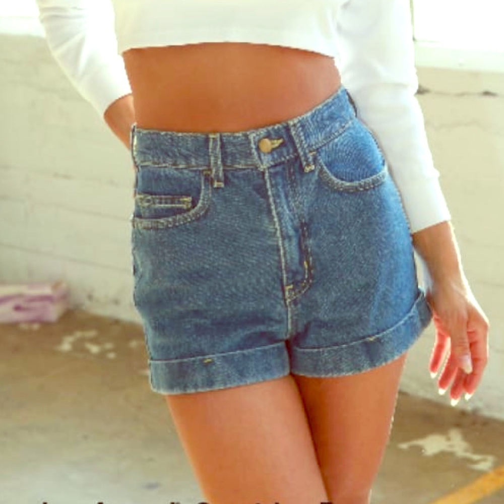 American Apparel High Waist Denim Shorts!
